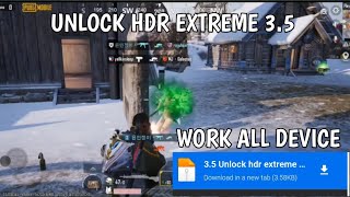 UNLOCK HDR EXTREME 35  CONFIG PUBG HDR EXTREME TERBARU [upl. by Eelrefinnej257]