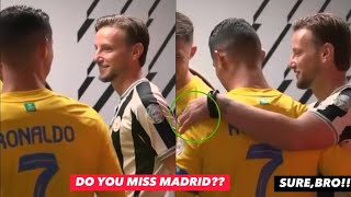 Cristiano Ronaldo meets Ivan Rakitic in Saudi League😂😁 [upl. by Suhcnip]