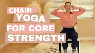 Chair Yoga for Core Strength  for seniors [upl. by Eimile]