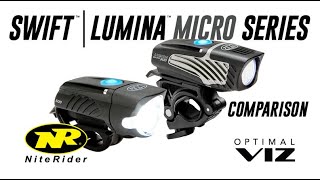 NiteRider® Compact Bright Bike Lights  A comparison of the Swift™ Series and Lumina™ Micro Series [upl. by Illoh]