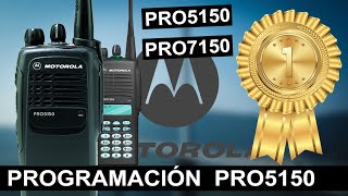 RADIO MOTOROLA PRO5150  Programación básica  Bien Explicado Full HD 💎 [upl. by Lladnar]