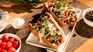 Cooking for One or Two Make Stuffed Sweet Potatoes  Black Bean Recipe [upl. by Genaro19]