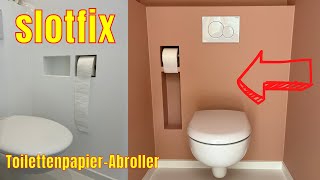 Einbau montagefertige Nische für Toilettenpapier Abroller  Toilettenbürste slotfix von Brado DIY [upl. by Zerla]