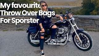 Easiest Saddlebags You Can Mount on Harley Sportster 1200 Low [upl. by Atsirk]