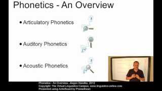 PHO101  Phonetics Overview [upl. by Rehtaef790]