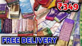 FREE DELIVERY  Pattu saree latest collection  Madina saree [upl. by Millhon]