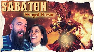 Sabaton  Winged Hussars REACTION with my wife [upl. by Morvin]