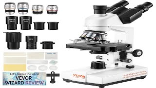 VEVOR Compound Trinocular Microscope 40X5000X Magnification Trinocular Compound Lab Review [upl. by Nitsugua]