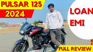 All New pulsar 125 2024 model full reviews loan emi and specs Is Splendor finish pulsar125 [upl. by Nuawaj]