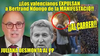 ¡NO queremos NAZIS⚡EXPULSAN a Bertrand Ndongo y Juliana le da una LECCIÓN al PP y a la CAVERNA [upl. by Inge]