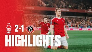 HIGHLIGHTS  WOOD WINNER SEALS CITY GROUND WIN  FOREST 21 SHEFFIELD UNITED  PREMIER LEAGUE [upl. by Velick]