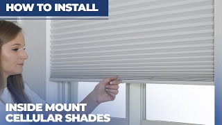 How to Install Inside Mount HoneycombCellular Shades [upl. by Rilda]