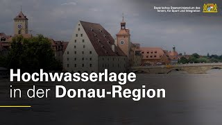 Die Hochwasserlage in der Donauregion [upl. by Woodson717]