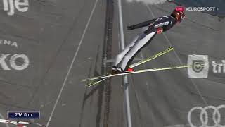 Junshiro Kobayashi  236m  Planica 2019 [upl. by Nnaeirelav691]