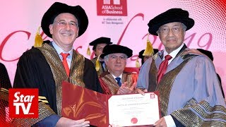 Dr M receives honorary doctorate from Asia School of Business [upl. by Durante237]