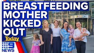 Second mum booted from Melbourne court for breastfeeding  9 News Australia [upl. by Vardon]