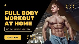 Full Body Workout at Home Gain Muscle  body transformation home workout [upl. by Ahsad]