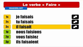 HD Conjugaison  Faire  Indicatif Imparfait [upl. by Furiya538]