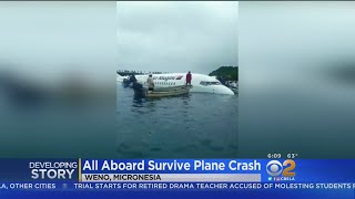 Passengers Crew Survives Plane Crash Into Lagoon In Micronesia [upl. by Ived]