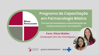 Formas farmacêuticas e administração de medicamentos por via inalatória [upl. by Yarised]