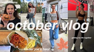 WEEKLY VLOG  fall shopping Trader Joe’s haul girls night [upl. by Asserak199]