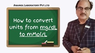 How to convert units from mgdL to mMolL [upl. by Jeffers]