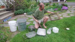 Crushing oyster shells for the soil using simple tools [upl. by Tuppeny946]