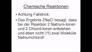 Chemische Reaktionen [upl. by Brenza]