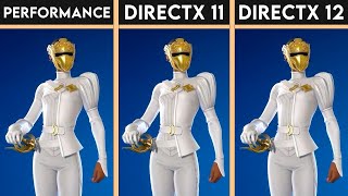 FORTNITE Chapter 5 Season 1  DirectX 12 vs DirectX 11 vs Performance Mode  AMD GPU [upl. by Airekahs]