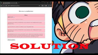 Fixing phpMyAdmin Access Denied Error Invalid Settings Explained [upl. by Mariana568]