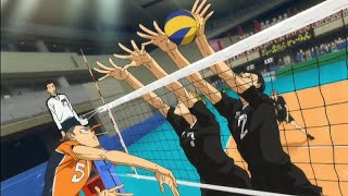 Karasuno vs Inarizaki  LAST POINT  Haikyuu To The Top [upl. by Orihakat]