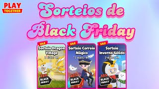 Novos Sorteios de Black Friday  Play Together PTBR [upl. by Ynatsed]