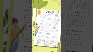 Kalender Indonesia 2025 PDF Gratis [upl. by Nylrats209]