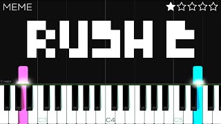 RUSH E  EASY Piano Tutorial [upl. by Florin978]