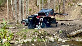 Walk around of my custom Smittybilt scout trailer whale camping off road and off grid [upl. by Humfrid]