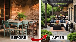 Affordable Backyard Patio Pavers Ideas  Paver Patio Step Design [upl. by Anoet]