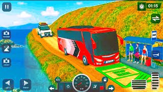 Real 4x4 Offroad Bus Driving 2024  Coach Uphill Bus Drive Simulator 3D  Android GamePlay [upl. by Hach]