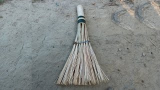 I Made A New Bamboo Broom  broom making [upl. by Eillime]