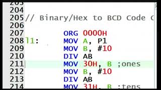 Code Conversion Binary to BCD and BCD to ASCII Programming amp Simulation with KEIL IDE [upl. by Seften]