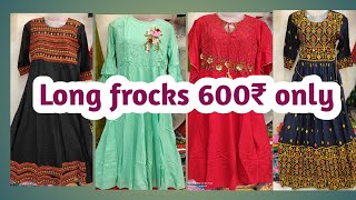 Wholesale partywear longkurthis any600₹ onlystylish trendy longtops any 600₹complete wholesaleshop [upl. by Trojan628]