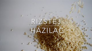 Házi nyers rizstej  barna rizsből  video recept [upl. by Oirram]