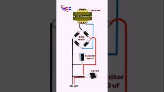 AC 220v to DC 12v converter shorts viralvideo shortsvideo video electronic electrical [upl. by Ecirtaed]