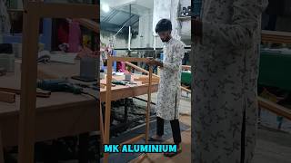 aluminium three track Top cutting and shutter fitting [upl. by Nylecsoj]