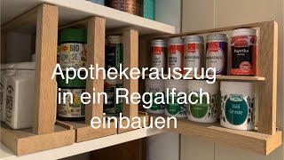 Apothekerschrank für Regalfach selber bauen [upl. by Inkster390]