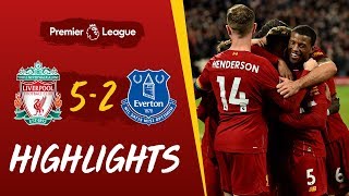 Liverpool 52 Everton  Fivestar Reds win Merseyside derby  Highlights [upl. by Nnairak634]