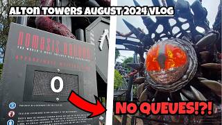 Alton Towers August Vlog  No Queues in Summer Holidays [upl. by Sol]