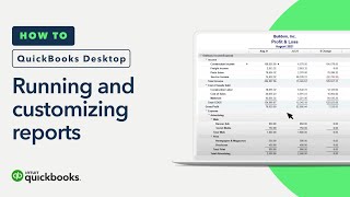 How to run and customize reports in QuickBooks Desktop [upl. by Siramay]