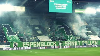 FC St Gallen 12 FC Basel 01032023 Choreo amp Support [upl. by Codel]