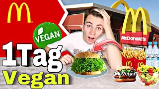 1 TAG NUR VEGAN BEI MCDONALDS ESSEN CHALLENGE Ekelig [upl. by Ria]