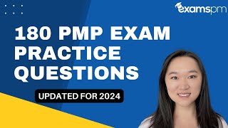 180 PMP Exam Practice Questions  Updated for 2024 [upl. by Fesuy]